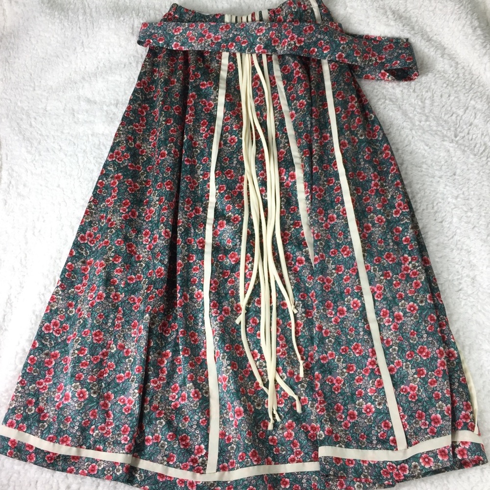 Vintage Chessa Davis Floral Maxi Skirt Size MEDIUM